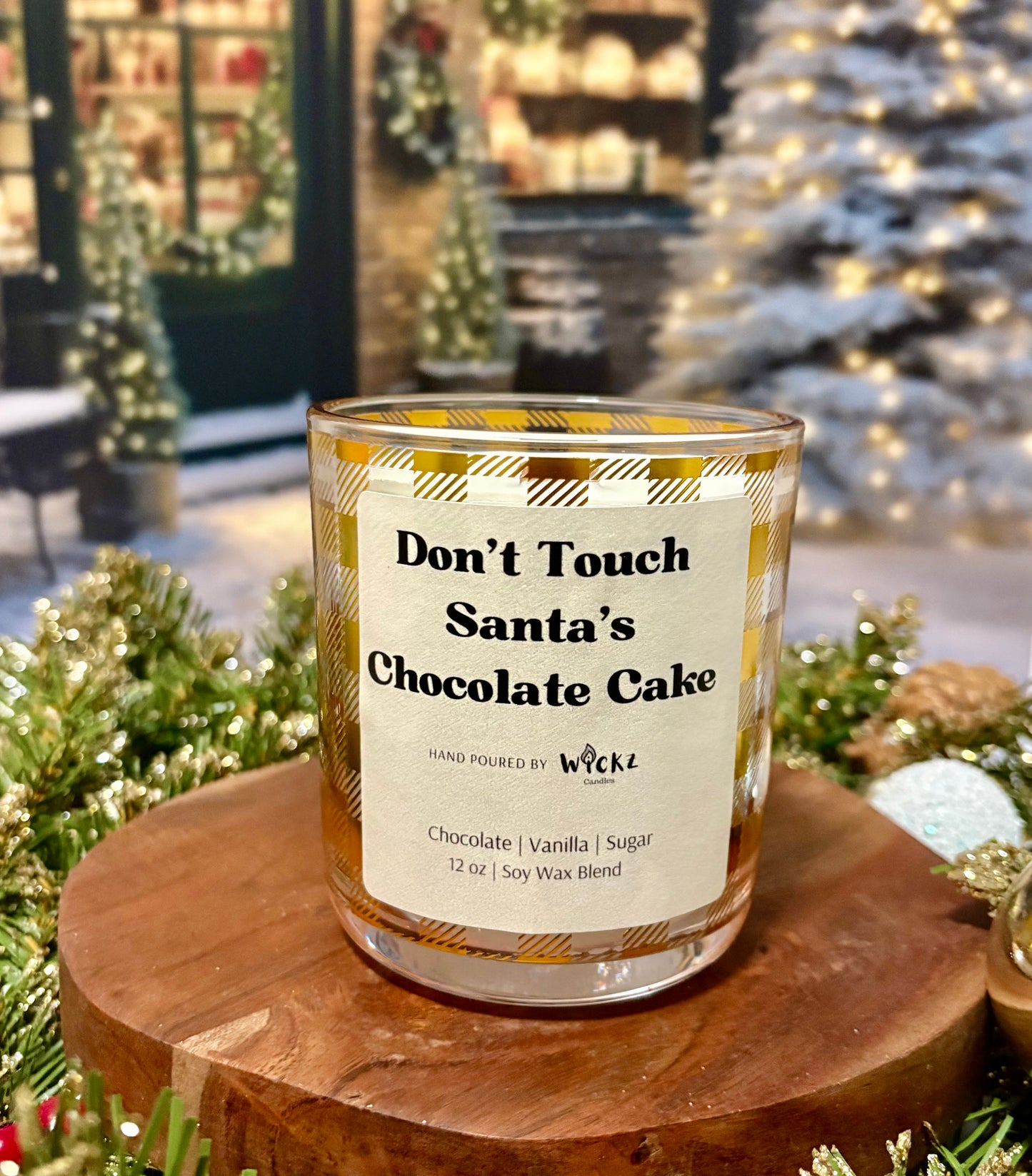 Don't Touch Santa's Chocolate Cake