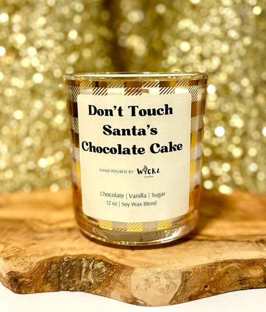 Don't Touch Santa's Chocolate Cake
